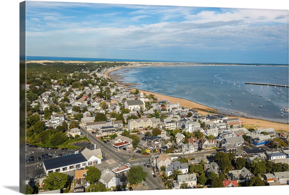 USA, Massachusetts, New England, Cape Cod, Provincetown, View from Pilgrim Monument.
