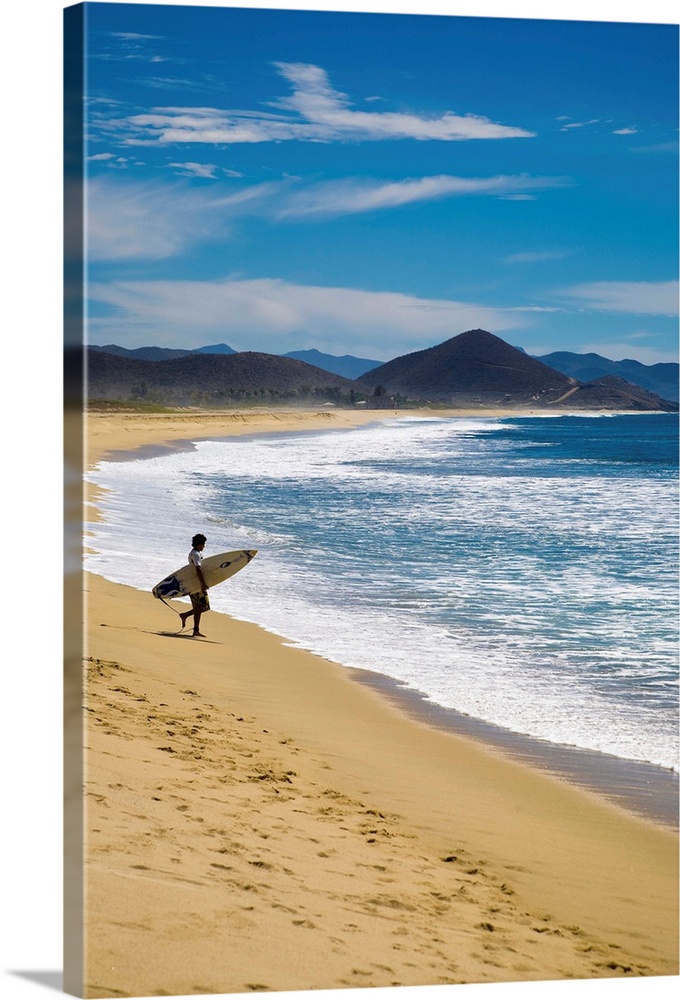 Mexico, Baja California Sur, Gulf of California, Sea of Cortez, Surfer's beach