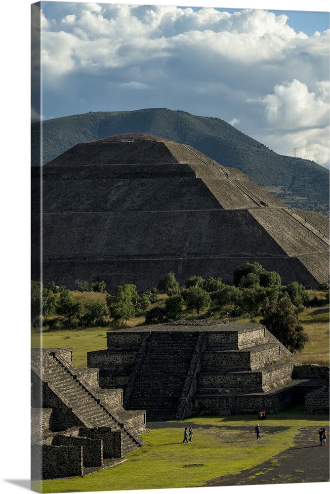 Mexico, Teotihuacan, Pyramids.