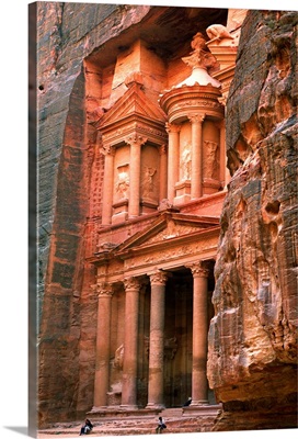 Middle East, Jordan, Petra, Khazneh monumental tomb