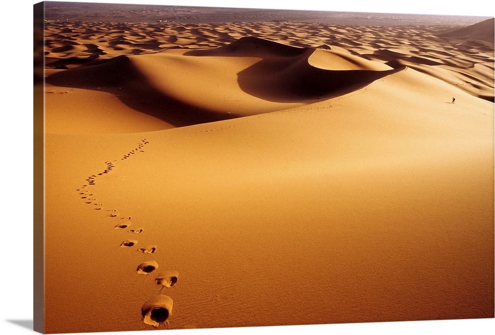 Morocco, Erg Chebbi, Merzouga, Sand dunes.