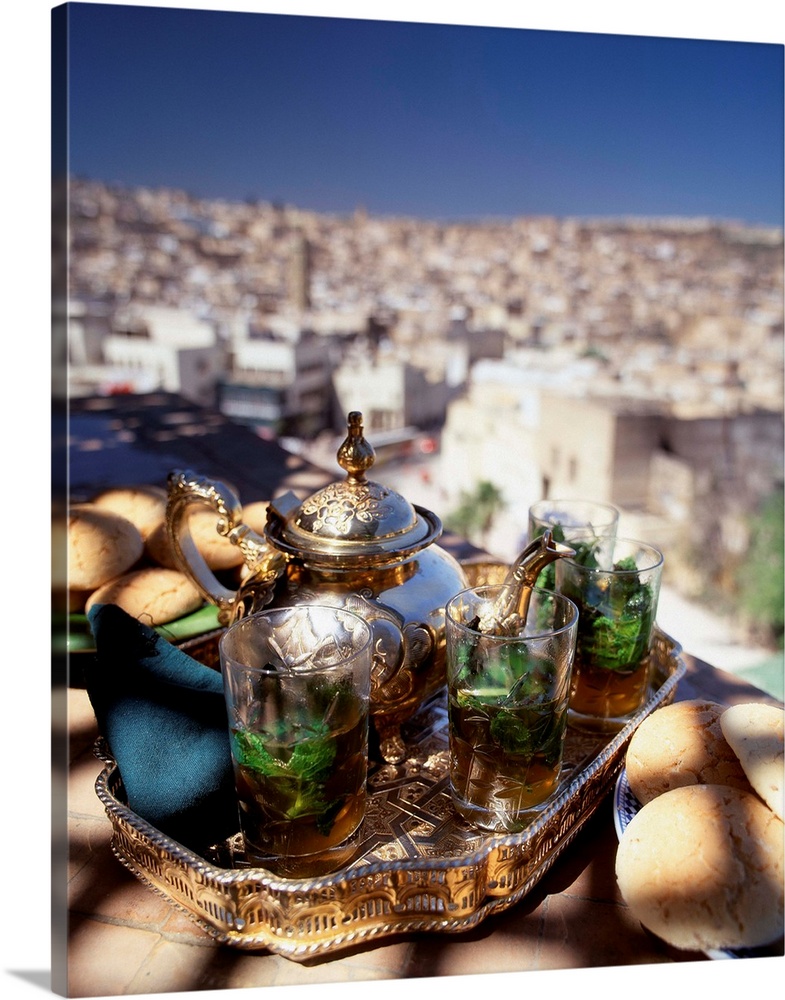 Morocco, Fez, Mint tea