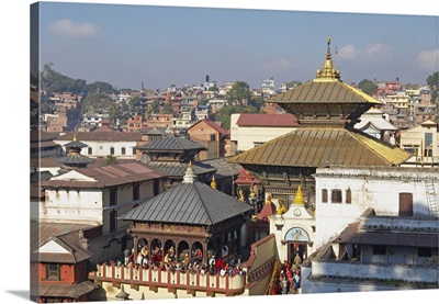 Nepal, Central, Kathmandu, Hindu Temple of Pashupatinath