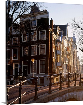 Netherlands, Amsterdam, Benelux, Houses along Keizersgracht canal