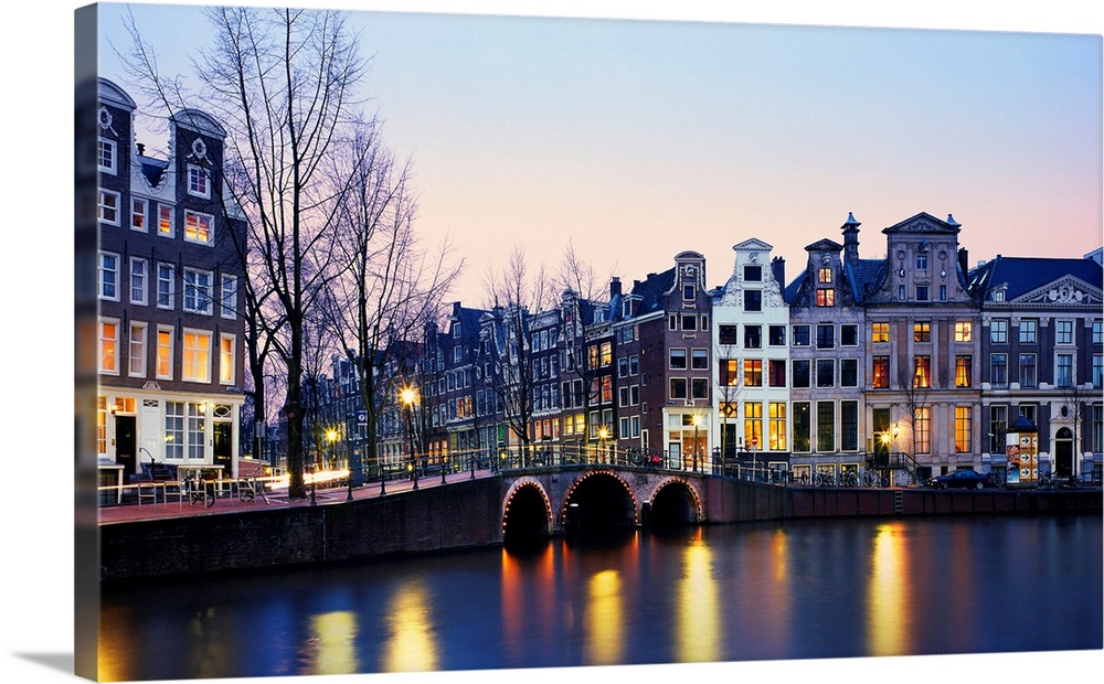 Netherlands, North Holland, Amsterdam, The Golden bend's palaces overlooking on the Herengracht channel