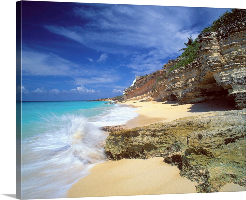 Netherlands Antilles, Caribbean, Saint Martin, Cupecoy Beach