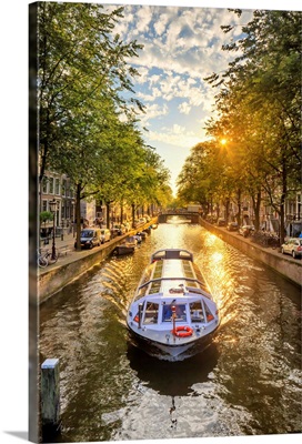 Netherlands, Benelux, Amsterdam, Leidesegracht Canal