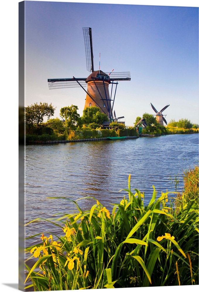 Netherlands, South Holland, Benelux, Kinderdijk, Windmills.