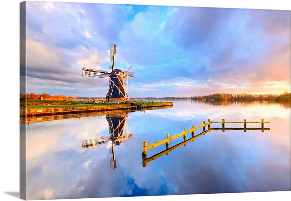 Netherlands, Groningen, Groningen, Benelux, De Helper windmill in Groningen.
