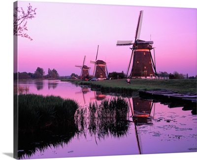 Netherlands, Leidschendam, Windmills