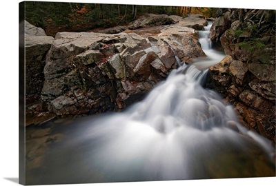 New Hampshire, New England, White Mountains, The Basin, Waterfall