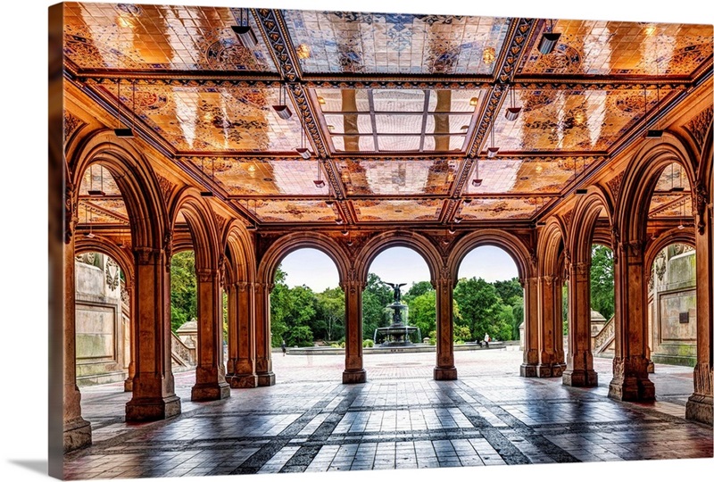 Bethesda Terrace Arch Bridge in Central Park, New York Cit…