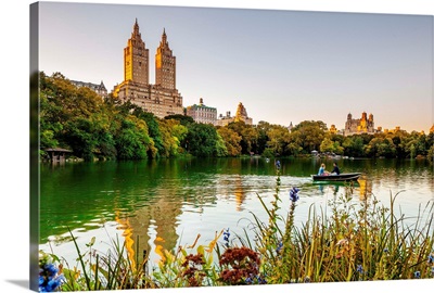 New York City, Manhattan, Central Park, Rowing on the Lake