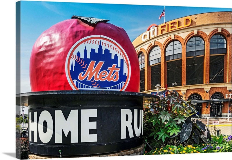 New York Mets - Citi Field - Home Run Apple Metal Print