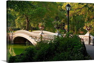 New York, New York City, Bow bridge at Central Park