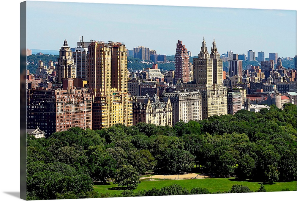 New York, New York City, Central Park overlooking Upper West Side