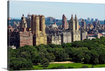 New York, New York City, Central Park overlooking Upper West Side