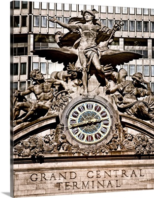 New York, New York City, Grand Central Station clock