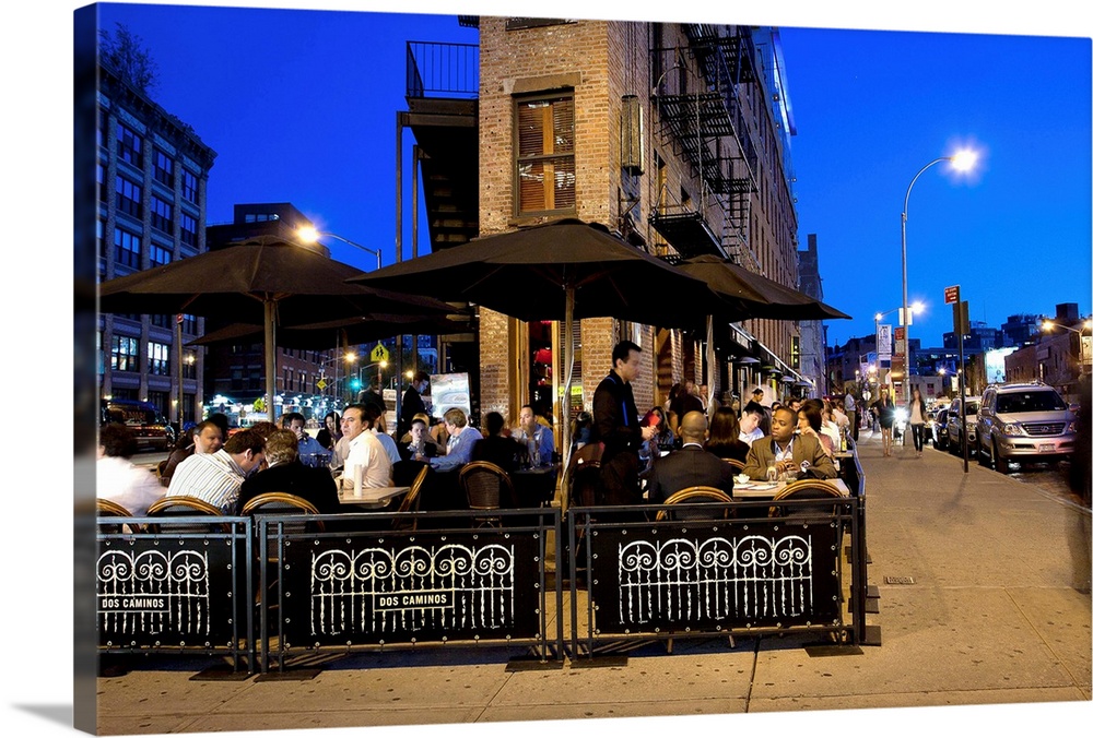 New York, New York City, Manhattan, Meat Packing District, restaurant on Hudson Street