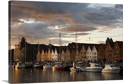 Norway, Hordaland, Scandinavia, Bergen, Bryggen (Hanseatic Quarter)