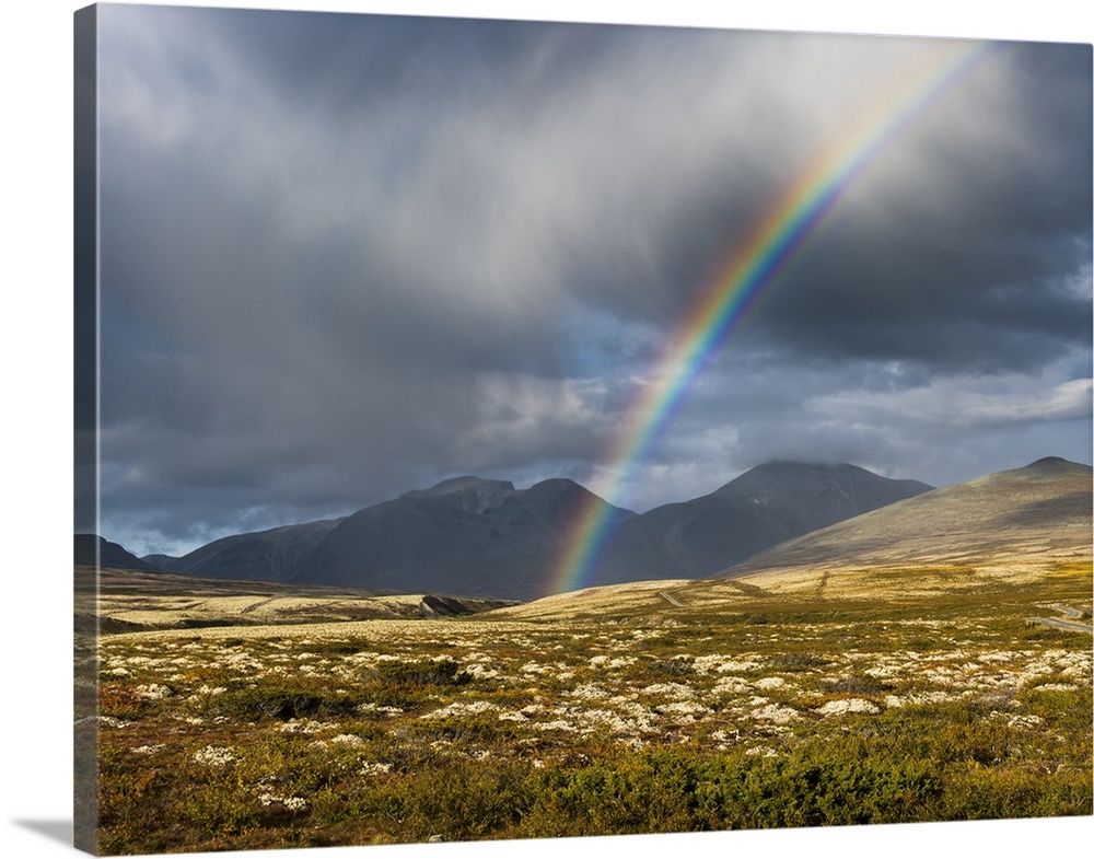 Norway, Rainbow, Rondane National Park, Scandinavia.