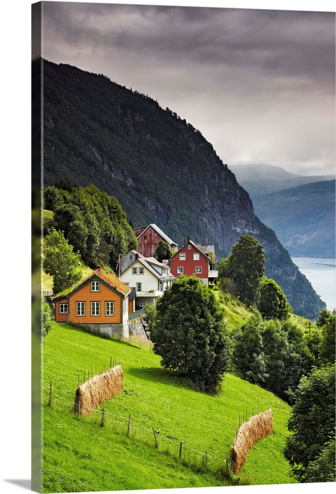 Norway, Sogn og Fjordane, Scandinavia, Fjords, Stryn, village of Randabygd, Nordfjord.