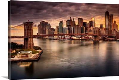NYC, East River, Manhattan, Brooklyn Bridge