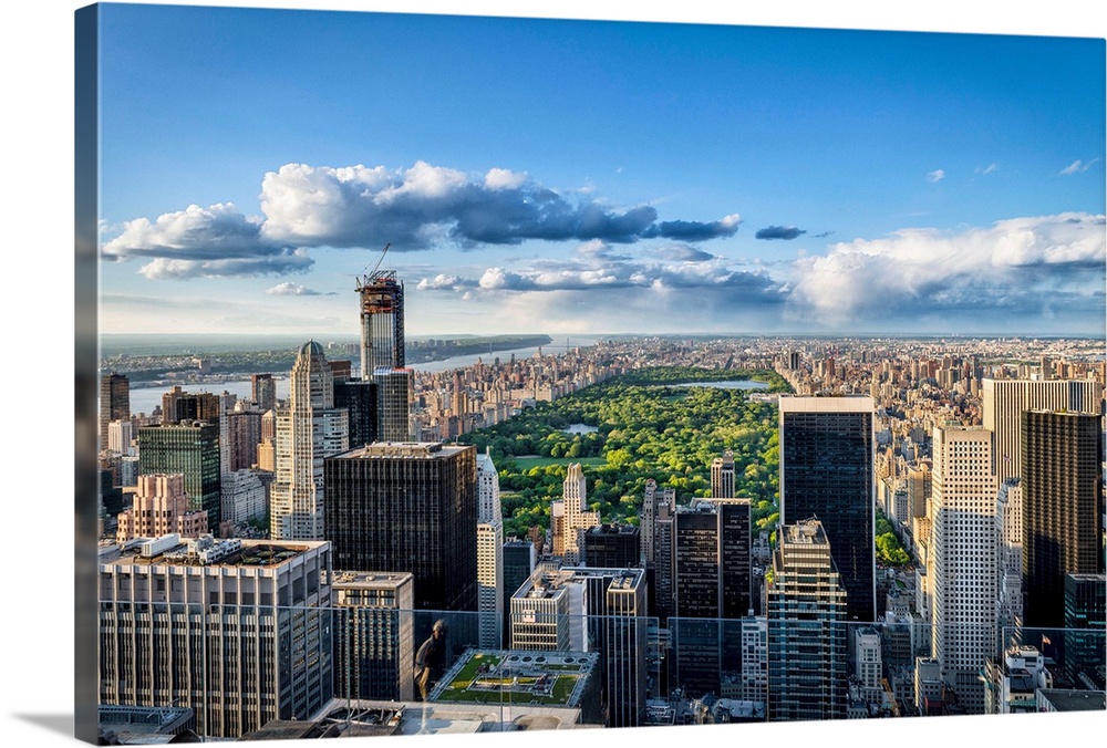 top of the rock view central park