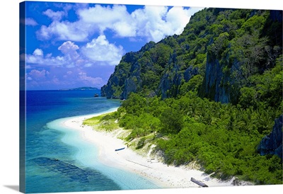 Philippines, Calamian Islands, Black island beach