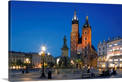 Poland, Lesser Poland, Cracow, Church of Saint Mary in Market Square