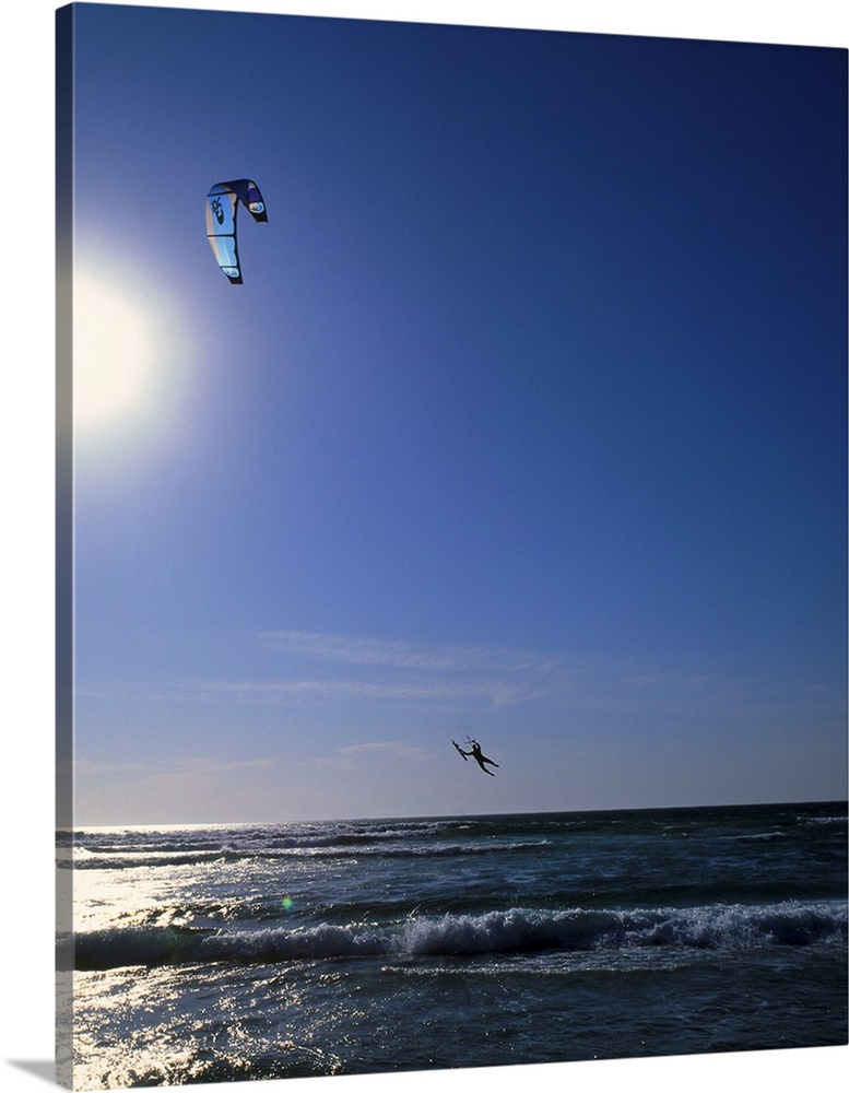 Portugal, Costa de Lisboa, kite surfing
