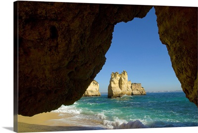 Portugal, Faro, Atlantic ocean, Algarve, Praia do Camilo, near Lagos