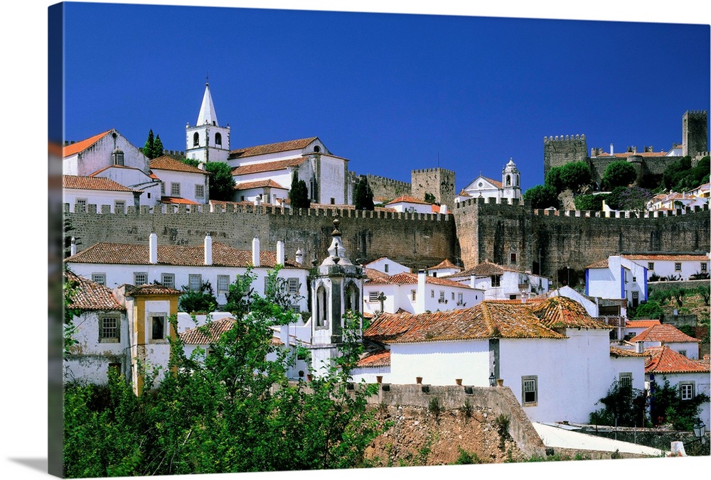 Portugal, Obidos, historical center and the castle