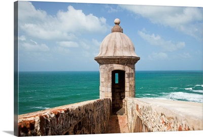 Puerto Rico, San Juan, El Morro Fort over San Juan Bay