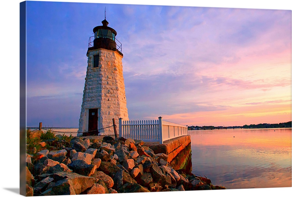 Rhode Island, Newport, Newport Harbor Light aka Goat Island Light