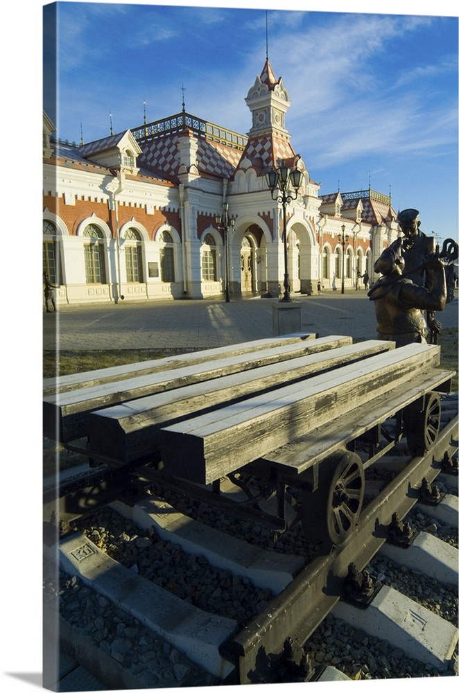 Russia, Sverdlovsk Oblast, Yekaterinburg, old train station