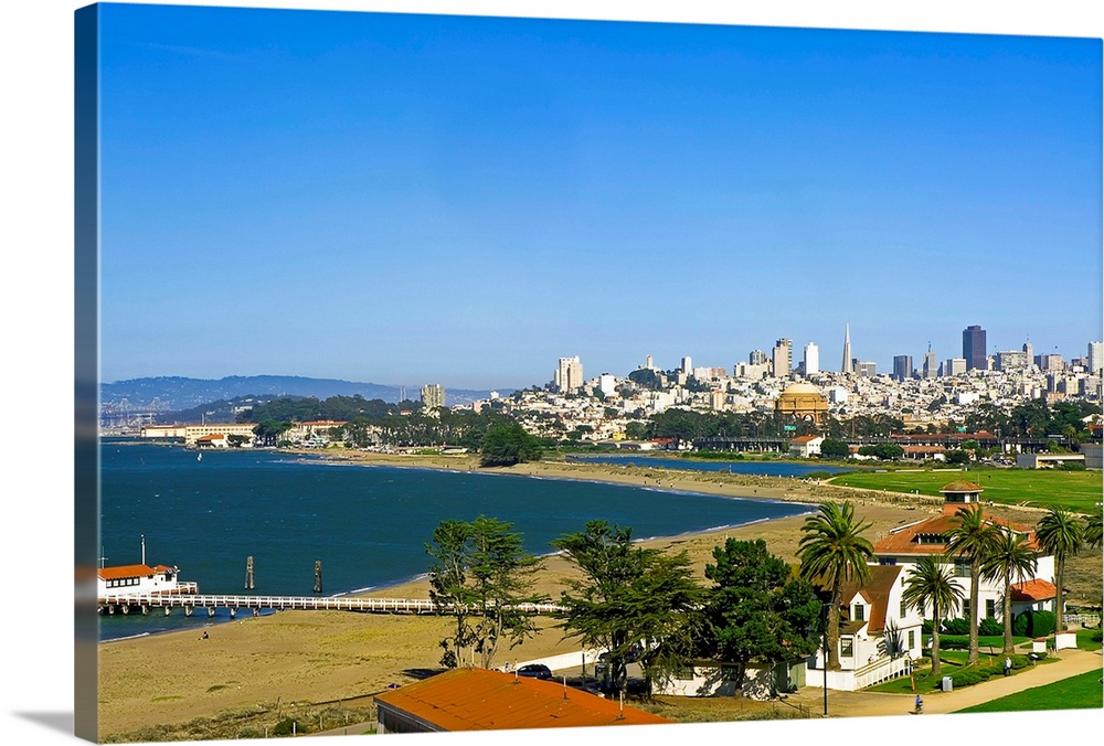 San Francisco, Golden Gate Park, Skyline in background