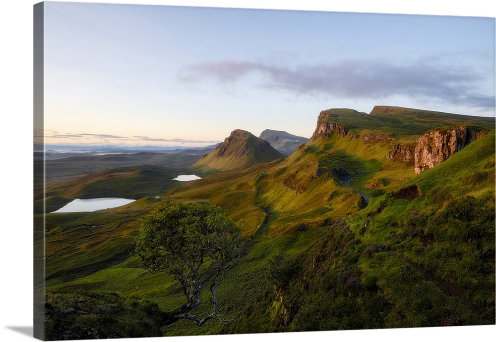UK, Scotland, Inner Hebrides, Isle of Skye, Great Britain, Highlands, Quiraing landslip.