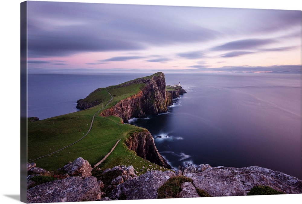 UK, Scotland, Inner Hebrides, Isle of Skye, Great Britain, Neist Point Lighthouse.