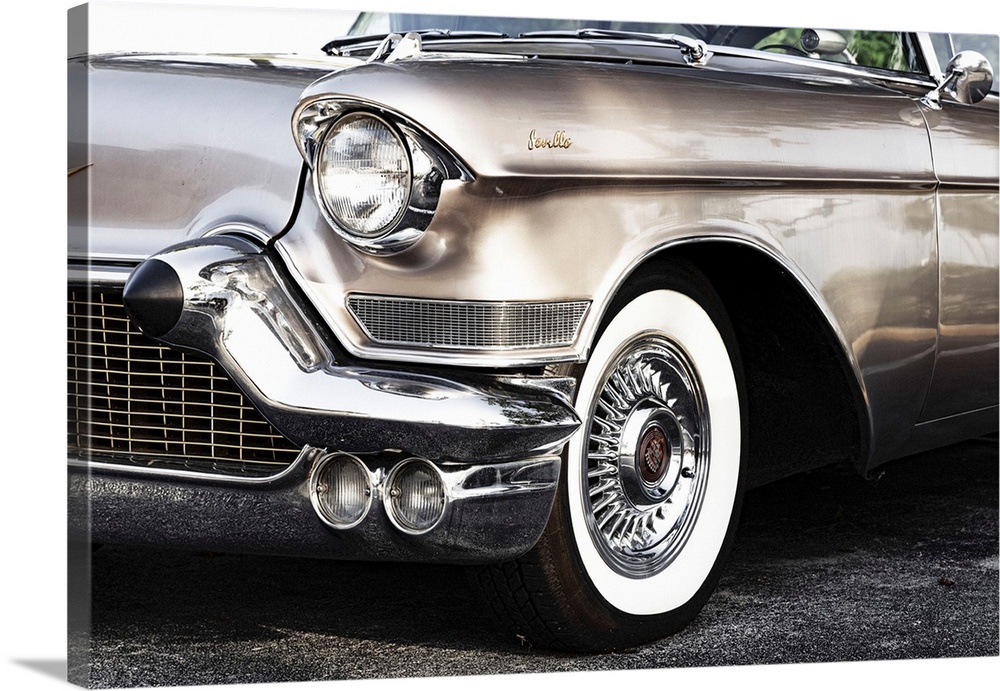 Side view of 1950's Cadillac Seville.