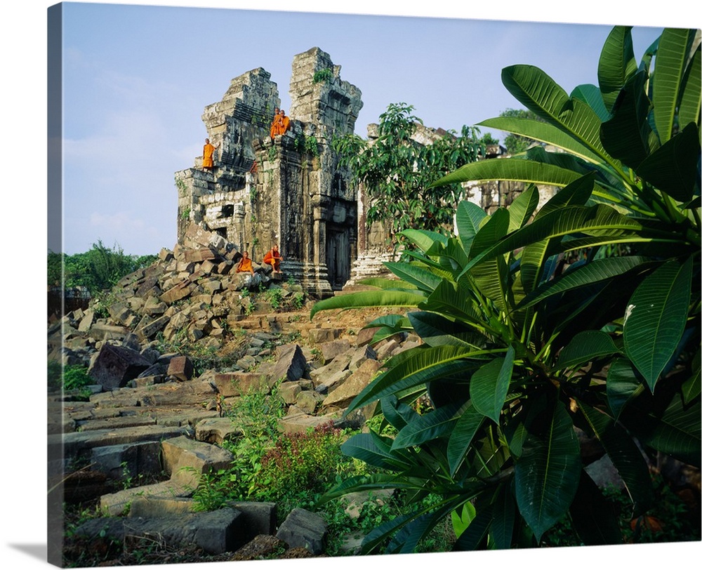 Southeast Asia, Cambodia, Kampuchea, Angkor, Phnom Bok Temple
