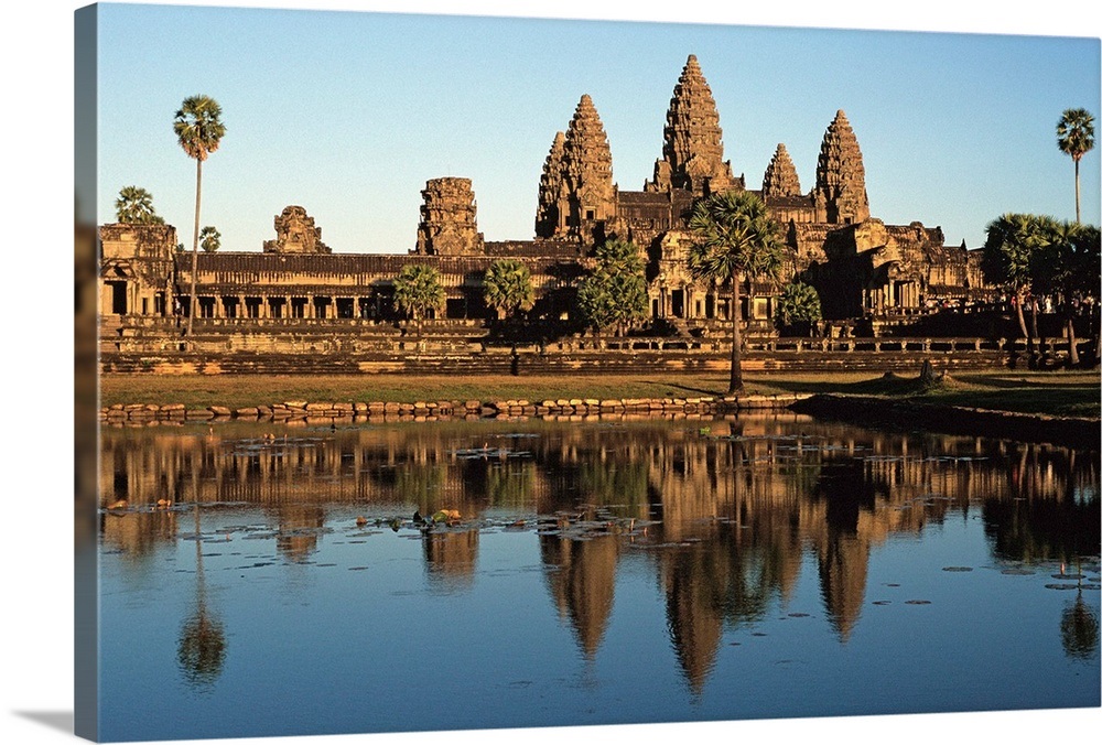 Southeast Asia, Cambodia, Kampuchea, Angkor Wat temple Wall Art, Canvas