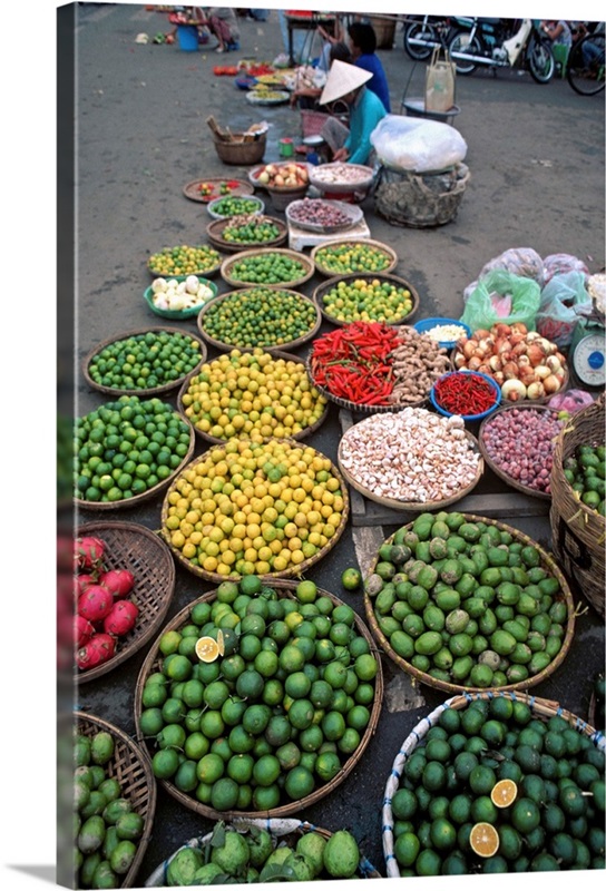Southeast Asia, Vietnam, Saigon, Market Wall Art, Canvas Prints, Framed