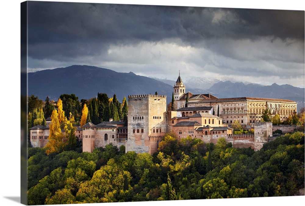 Spain, Andalusia, Mediterranean area, Granada district, Granada, Alhambra Palace, Alhambra Palace, autumn