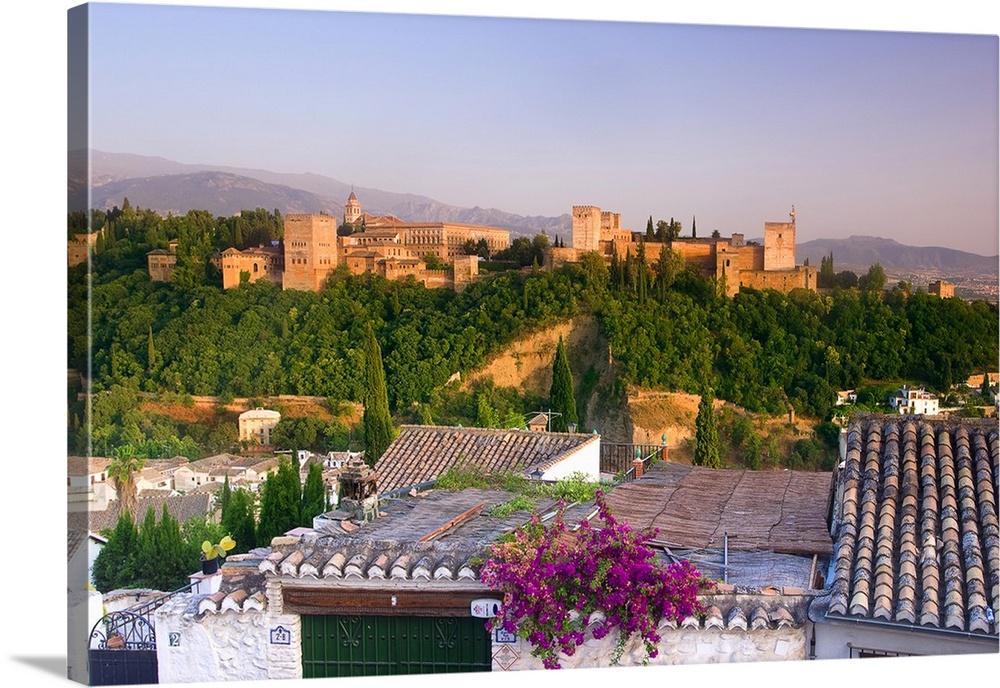 Spain, Andalusia, Granada, Alhambra Palace, Mediterranean area, Granada district, Travel Destination, View from Albayz..n