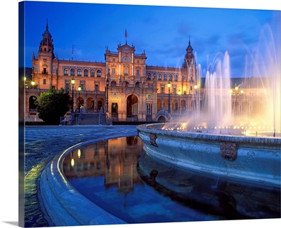 Spain, Andalusia, Sevilla, Plaza de Espana, square