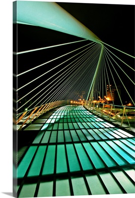 Spain, Bilbao, Zubizuri Bridge (by Santiago Calatrava)