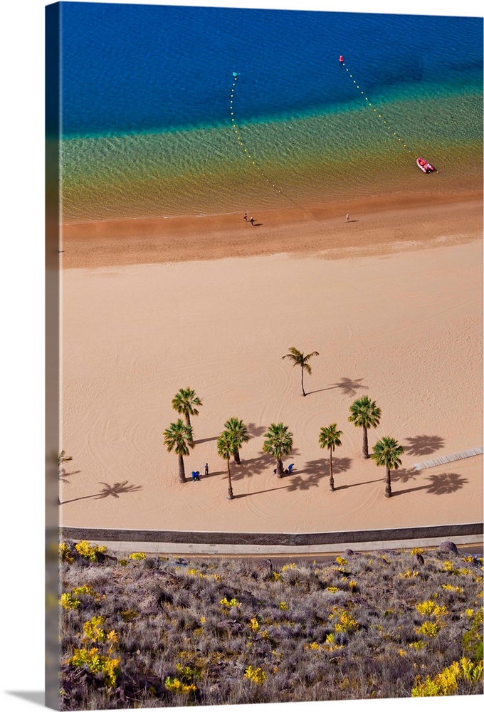 Spain, Canary Islands, Atlantic ocean, Tenerife, San Andres, Playa de Las Teresitas.