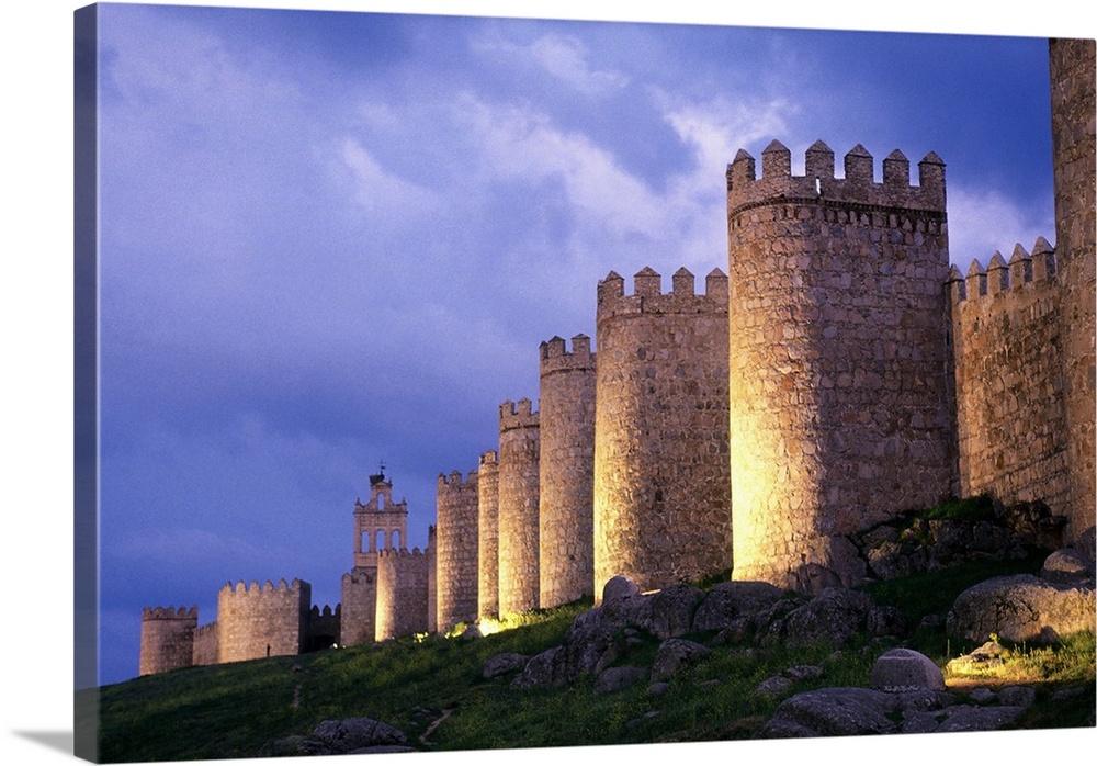 Spain, Castilla y Le..n, ..vila, Surrounding walls