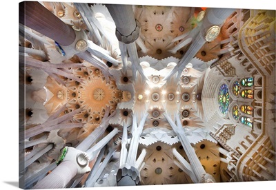 Spain, Catalonia, Barcelona District, Sagrada Familia After Architect Antoni Gaudi